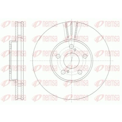 Imagen de REMSA 6819.10 Disco de freno Eje delantero 275, 275 28 5 ventilado TOYOTA: Celica VI Coupé, V IV Hatchback