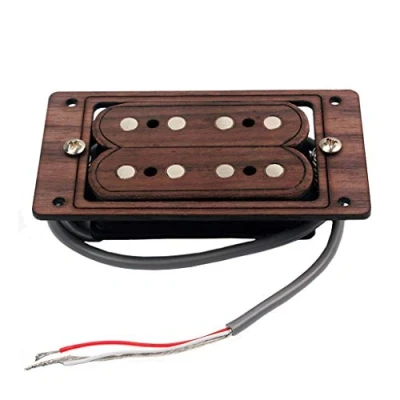 Imagen de Alnicov 4 String Rosewood Cigar Box Guitarra Pastilla Humbucker
