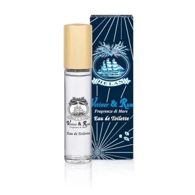 Imagen de Helan Vetiver and Rum Perfume para hombre con notas especiadas de clavo y pimienta negra, Eau Parfum fragancia cítrica floral limón lavanda, masculina, 10 ml