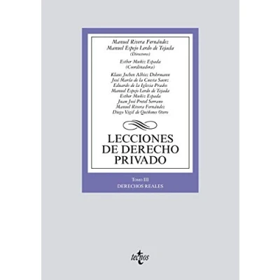 Imagen de Lecciones de Derecho Privado: Tomo III. Derechos reales (Derecho Biblioteca Universitaria Editorial Tecnos)