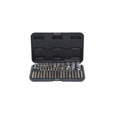 Imagen de KS Tools 911.4305 1/4&quot;+3/8&quot;+1/2&quot; Juego de llaves vaso y puntas Torx, 57 pzs