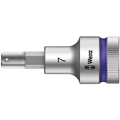 Imagen de WERA 05003823001 8740 C HF Hex Plus 7,0 x 60 mm Vaso de punta Zyklop con función retención 1/2&quot;