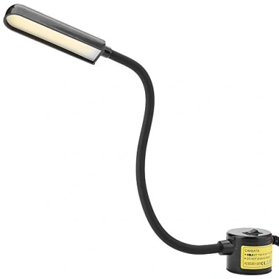 Imagen de Nikou Lámpara de Costura Luz Trabajo COB 6W máquina Coser Base magnética Ajustable Enchufe la UE 110 265V