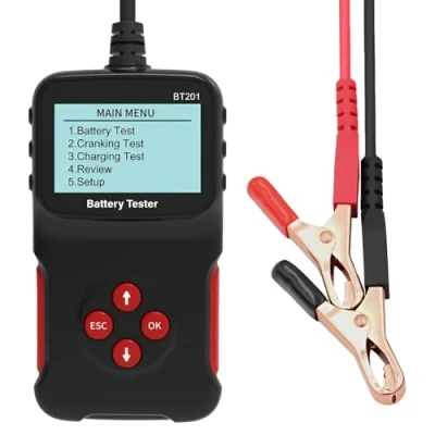 Imagen de Comprobador de Batería Coche por MMOBIEL 12V Probador Automóvil Analizador 100 2000 CCA Carga Salud Batería, Arranque y Consulte para Coche, Camión, Moto