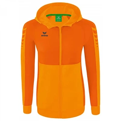 Imagen de ERIMA Mujer Six Wings Chaqueta de entrenamiento con capucha, new orange, 34
