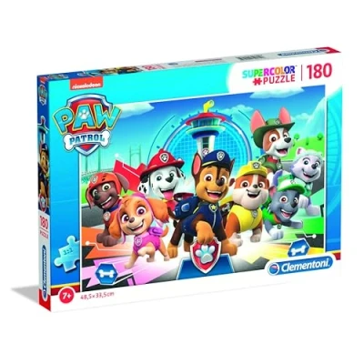 Imagen de Clementoni Paw Patrol Supercolor Puzzle La Patrulla Canina 180 Piezas Fabricado en Italia, puzle niños 7 años +, Multicolor (29105)