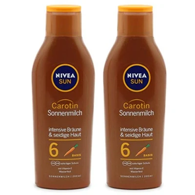 Imagen de Nivea Sun Caroteno Sonnen LF6, 2er paquete (2 x 200 ml)