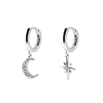 Imagen de Singularu Polar MOON Spark Pendientes, Mujer, Talla: One Size, Plata