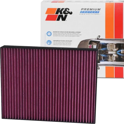 Imagen de K&amp;N Filters DVF5009 Filtro de habitáculo carbón activado 277 34 cuadrada VOLKSWAGEN: Touareg I, Transporter 5, 6 Bus, AUDI: Q7