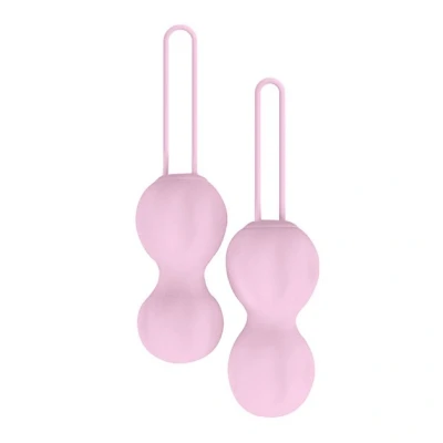 Imagen de Vibrador Kit 2 bolas kegel plus sakura y de silicona Nomi Tang