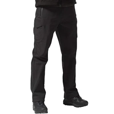Imagen de FREE SOLDIER Pantalones Cargo con Forro Polar para Exteriores, Transpirables, Impermeables, Resistentes al Viento, cálidos, esquí, Senderismo, Hombre
