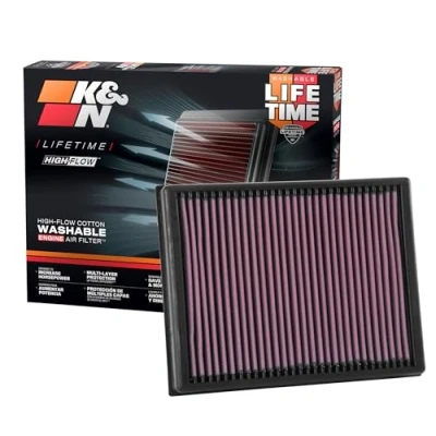 Imagen de K&amp;N Filtro de Aire Reemplazo compatible con Ford Ranger 3.2 Diésel 2016 (33 3086)