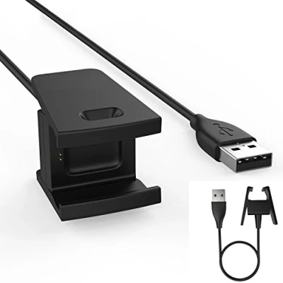 Imagen de TECHGEAR Cargador Compatible con Fitbit Charge 2, Reemplazo Portatil Cable de Carga para 2 Ritmo cardíaco &amp; Rastreador Avanzada Actividad Física (Negro)