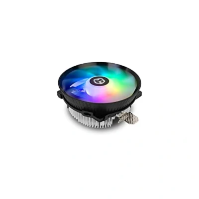 Imagen de NOX Ventilador HUMMER H 123 NXHUMMERH123PRO para CPU 120mm, función PMW, 9 aspas, rodamientos hidráulicos, iluminación LED RGB Rainbow, Negro