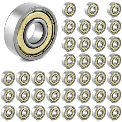 Imagen de QWORK® 40 rodamientos de Bolas 608zz, Ranura Profunda en Miniatura Doble blindaje Metal, para monopatines, Scooters, Patines línea, 8 mm x 22 7