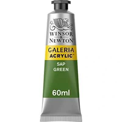 Imagen de Winsor &amp; Newton Galería Pintura Acrílica, Verde (Sap Green), 60 ml,