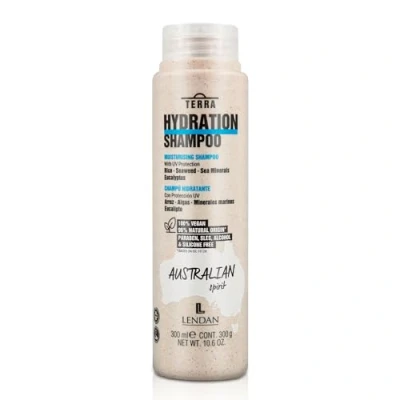 Imagen de LENDAN Champú Hidratante Terra Hydration Shampoo 300 ml para Cabellos Secos con Protección UV Hidratación Profunda Cabello Anti Encrespamiento sin Parabenos ni Siliconas