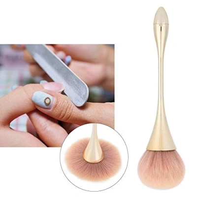Imagen de Cepillo para uñas, Nail Art Tools Brush Removal Mango largo Powder Pincel limpiador
