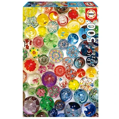 Imagen de Educa Puzzle de 500 Piezas para Adultos Bolas fantasía. Incluye Pegamento Fix Puzzle. Medida aproximada una Vez montado: 34 x 48 cm. A Partir 11 años (19549)
