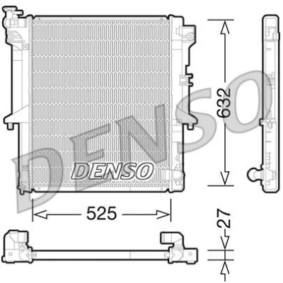 Imagen de DENSO DCN51005 Condensador con secador 678x395x16 R 134 a 678