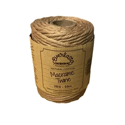 Imagen de EVERLASTO Hilo de macramé Albaricoque 4 mm 50