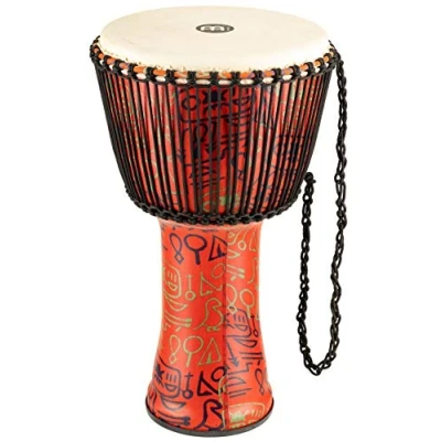 Imagen de MEINL Percussion Travel Series African Djembé Escritura de Faraón, Extra Grande Parche Cabra, PADJ1 XL G