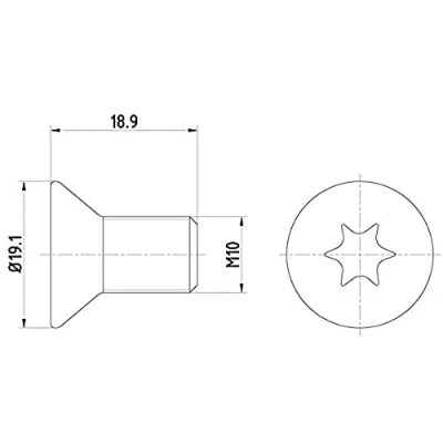 Imagen de HELLA 8DZ 355 209 101 Tornillo, disco de freno MINI: Hatchback
