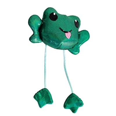 Imagen de Petstages Toss &#039;N Dangle Frog Juguete con Hierba gatera para Gatos
