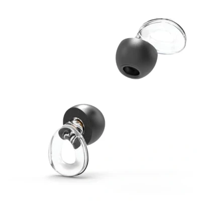 Imagen de DCU TECNOLOGIC Earplugs Tapones Reducción de ruido 22dB para Dormir y combatir la sensibilidad al Silicona Líquida Ultrasuave 4 Almohadillas Intercambiables Incluye Estuche