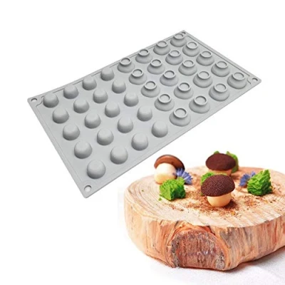 Imagen de moldes para chocolate 3d, molds molde pastel 3d postres pudín, 40 Agujeros Hongos