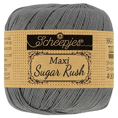 Imagen de Scheepjes 242 Metal Gris Maxi Sugar Rush Hilo 1x50g