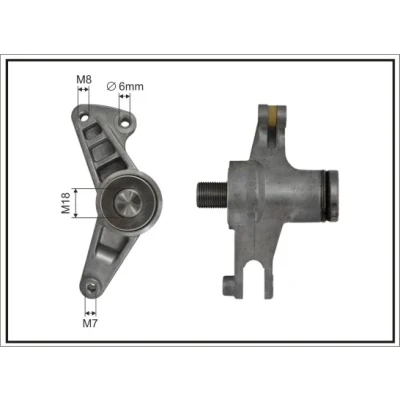 Imagen de CAFFARO 131207SP Brazo tensor, correa trapecial poli V MERCEDES BENZ: Clase E Berlina, W124 G SUV