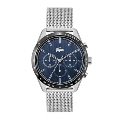Imagen de Lacoste Reloj Cronógrafo de Cuarzo Colección BOSTON para Hombre con Pulsera Cuero o Acero Inoxidable en Enlace Malla