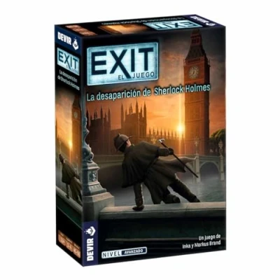 Imagen de Devir Exit: La Desaparición de Sherlock Holmes, Juego Mesa en español, con Amigos, Escape Room, Juegos Misterio, Adulto (BGEXIT23SP)