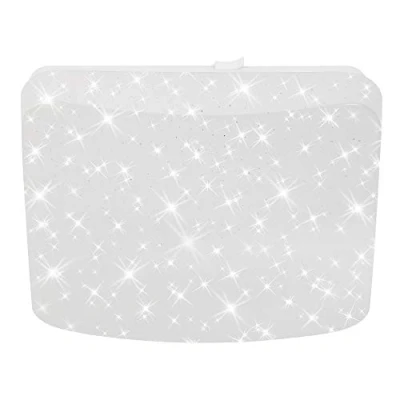 Imagen de BRILONER Leuchten Lámpara de techo LED con decoración estrella, 1200 lúmenes, 4000 Kelvin, 12 vatios, blanco