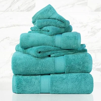 Imagen de Superior Juego de Toallas algodón Egipcio 800 g/m², Incluye 2 baño, Mano, Cara, Esenciales baño Felpa Lujo, Ultra Gruesas, SPA, Ducha,
