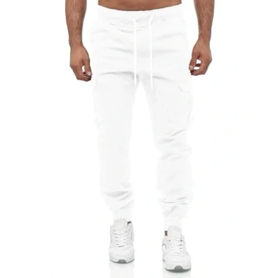 Imagen de Tazzio pantalones cargo para hombre, chinos, corte regular, 16610, Blanco, M