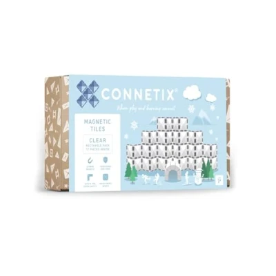 Imagen de Pack Connetix Clear Rectangle 12 piezas