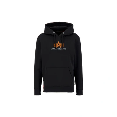 Imagen de Alpha Industries Hoody Jersey con capucha, Hombre, Talla: Large, Black