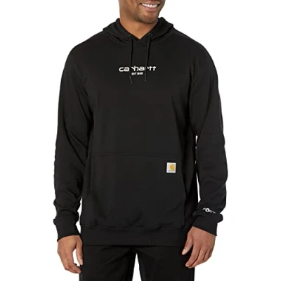 Imagen de Carhartt Force Relaxed Fit Lightweight Logo Graphic Sweatshirt 105569 Sudadera, Negro, XL para Hombre
