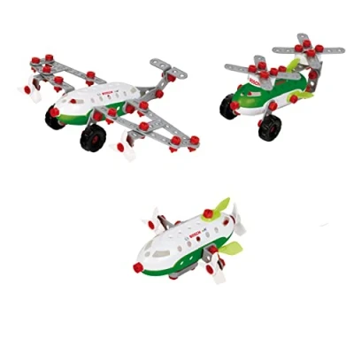 Imagen de Theo Klein 8790 Kit de construcción Equipo Aéreo 3 en 1 Bosch, para Construir Diferentes aeronaves, Incluye Planos Modelos, Juguetes niños a Partir años