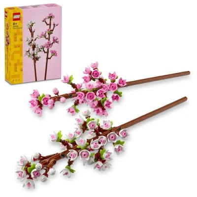 Imagen de Lego Flores de Cerezo, Artificiales Decoración para Habitación y Accesorio Floral Escritorio, Ramo Rosas, Niñas Niños 8 Años o Más 40725