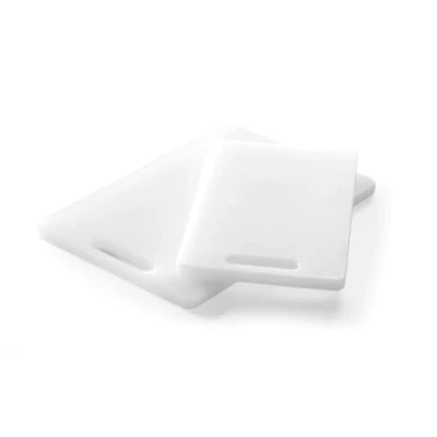 Imagen de HENDI Tabla de cortar con asa, Color Blanco, 300 x 200 10 mm