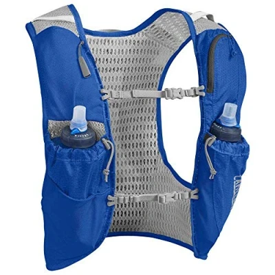 Imagen de CamelBak Ultra Pro Vest 6 l + 2 Quick Stow Flask ½ (S,M,L) Run HIDRATACIÓN, Adultos Unisex, S Nautical Blue/Black, litros