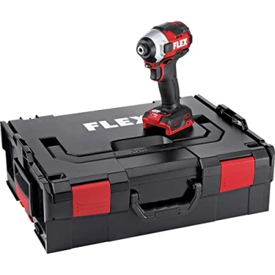 Imagen de Flex 520764 Llave de impacto inalámbrica (18 V, ID 1/4&quot;, 18,0 EC HD, sin batería, con expulsión bits, taladro motor escobillas, alta eficiencia, larga vida útil)