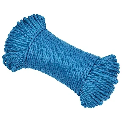 Imagen de vidaXL Cuerda de Trabajo Seguridad Incendio Escalada Aire Libre Exterior Camping Torcido Bricolaje Artesanía Polipropileno Azul 3 mm 500 m