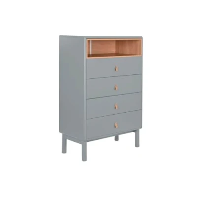 Imagen de Home ESPRIT Cajonera Azul Gris Polipropileno Madera MDF 80 x 40 117 cm