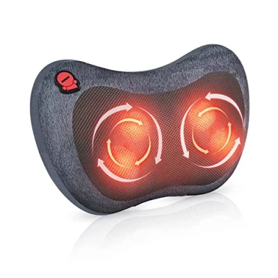 Imagen de Comfier Shiatsu Masajeador de Cuello, Almohada Masaje con Calor para Hombro, Espalda Rotación 3D, Regalos Hombres/Mujeres/Mamá/Papá
