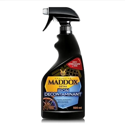 Imagen de Maddox Detail Iron Descontaminant 500ml Limpia Llantas Coche Descontaminación de y Carrocería Pulir Carroceria Limpiador Moto Desengrasante