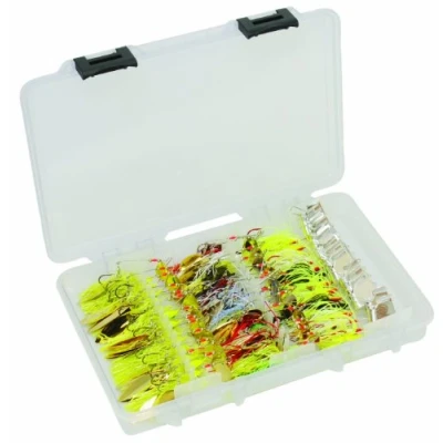 Imagen de Plano Elite Series Spinnerbait y Buzzbait StowAway 3700, transparente, soporta hasta 39 cebos, almacenamiento organizador de aparejos cebo sin enredos, cajas utilidad para pesca